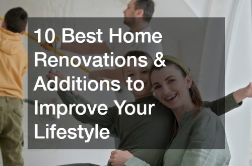 a family renovating their home