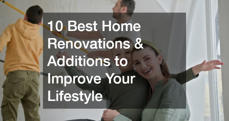 a family renovating their home