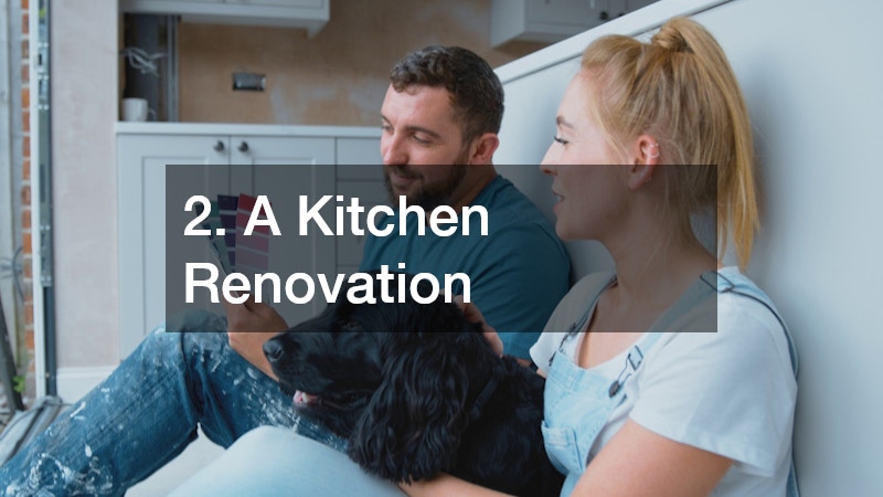 a couple renovating their kitchen